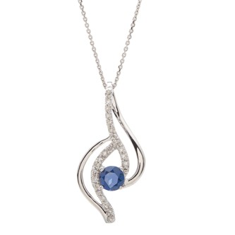 JILCO Sapphire & Diamond Necklace